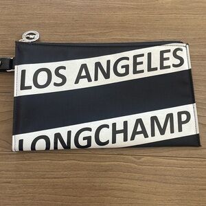 LONGCHAMP Black /White “LOS ANGELES “ Wristlet